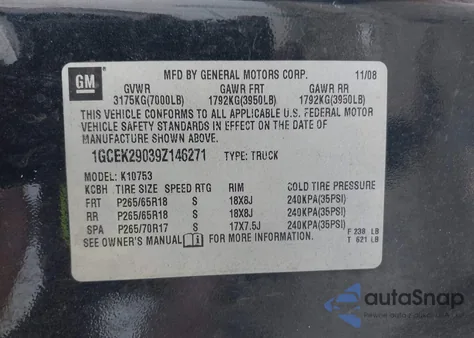 2009 Chevrolet Silverado 1500 Lt from USA, damaged, VIN 1GCEK29039Z146271